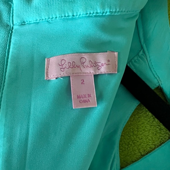 Lilly Pulitzer Women’s Sky Blue Mary Jane Lane Shift Dress with Cut Out - Picture 15 of 15